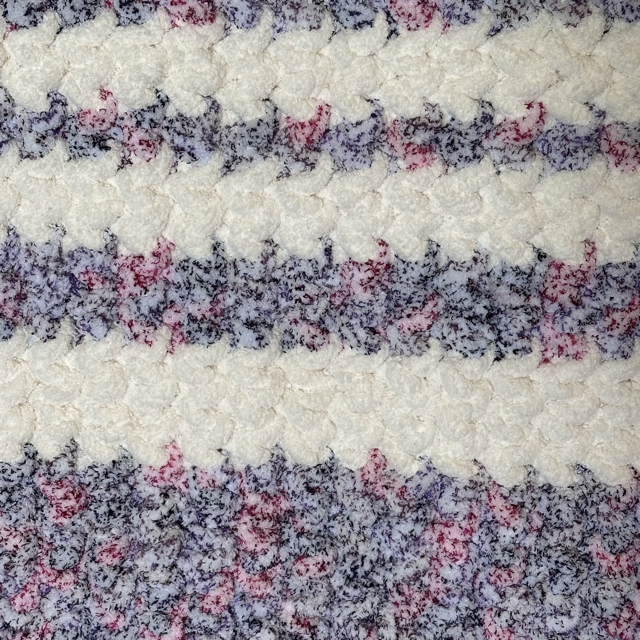Purple-Pink-White Baby/Toddler Blanket