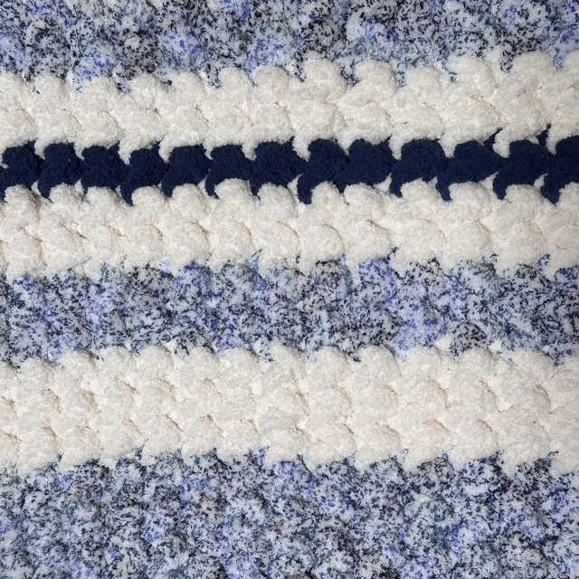 Blue-White Baby/Toddler Blanket