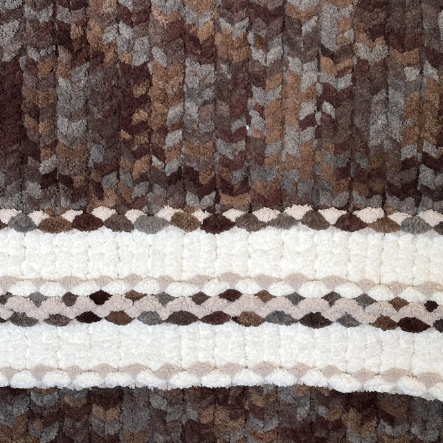 Leather-Oatmeal-White Blanket
