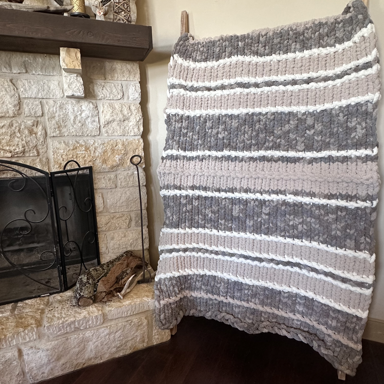 Dove-Oatmeal-White Blanket