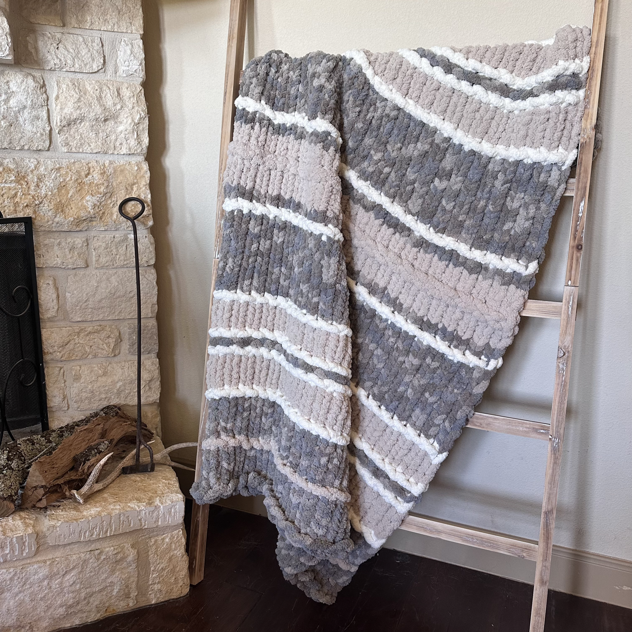 Dove-Oatmeal-White Blanket