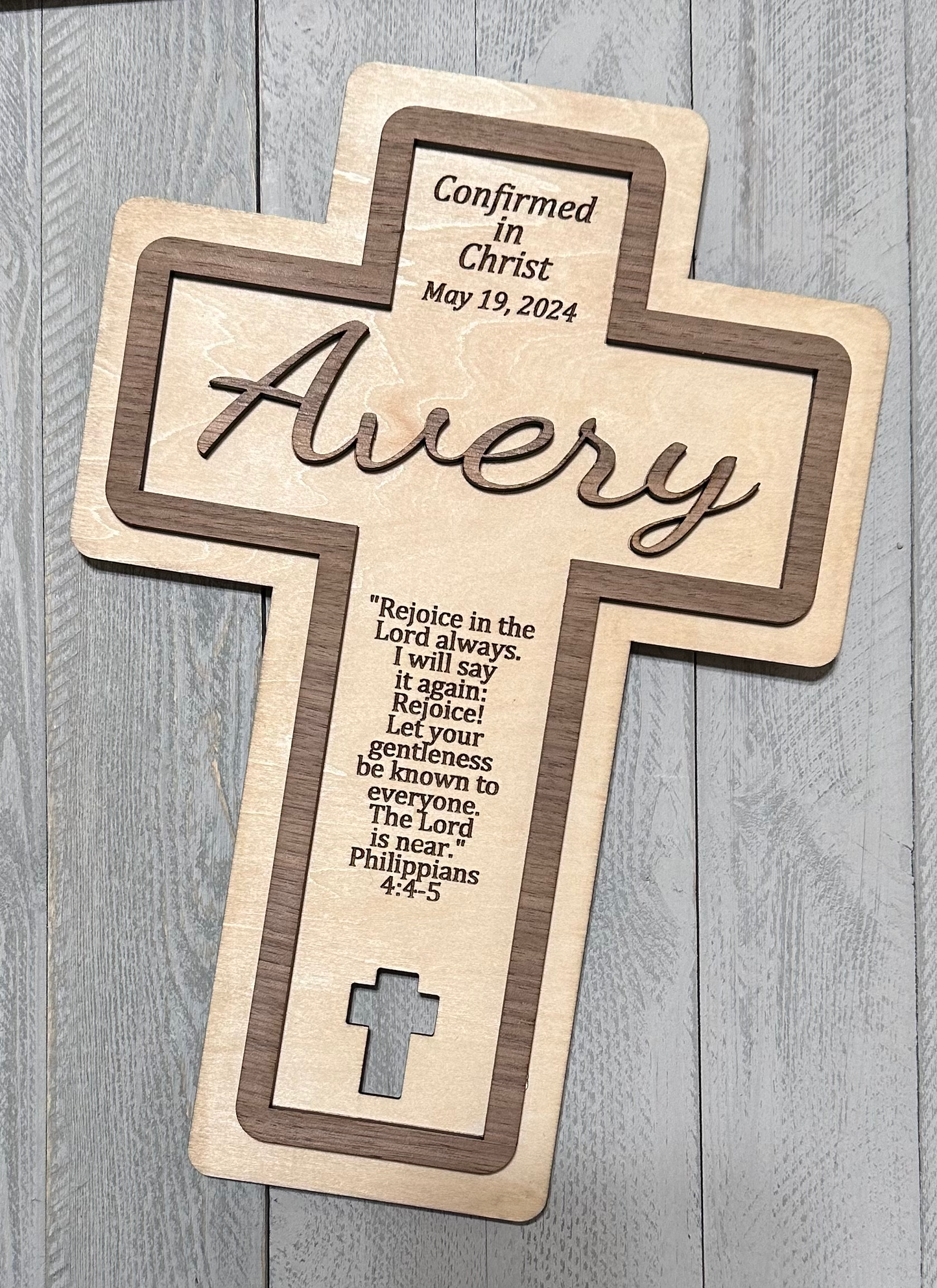 Wooden Confirmation Cross