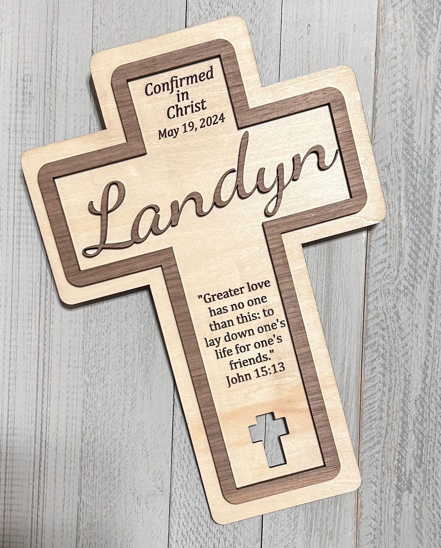 Wooden Confirmation Cross