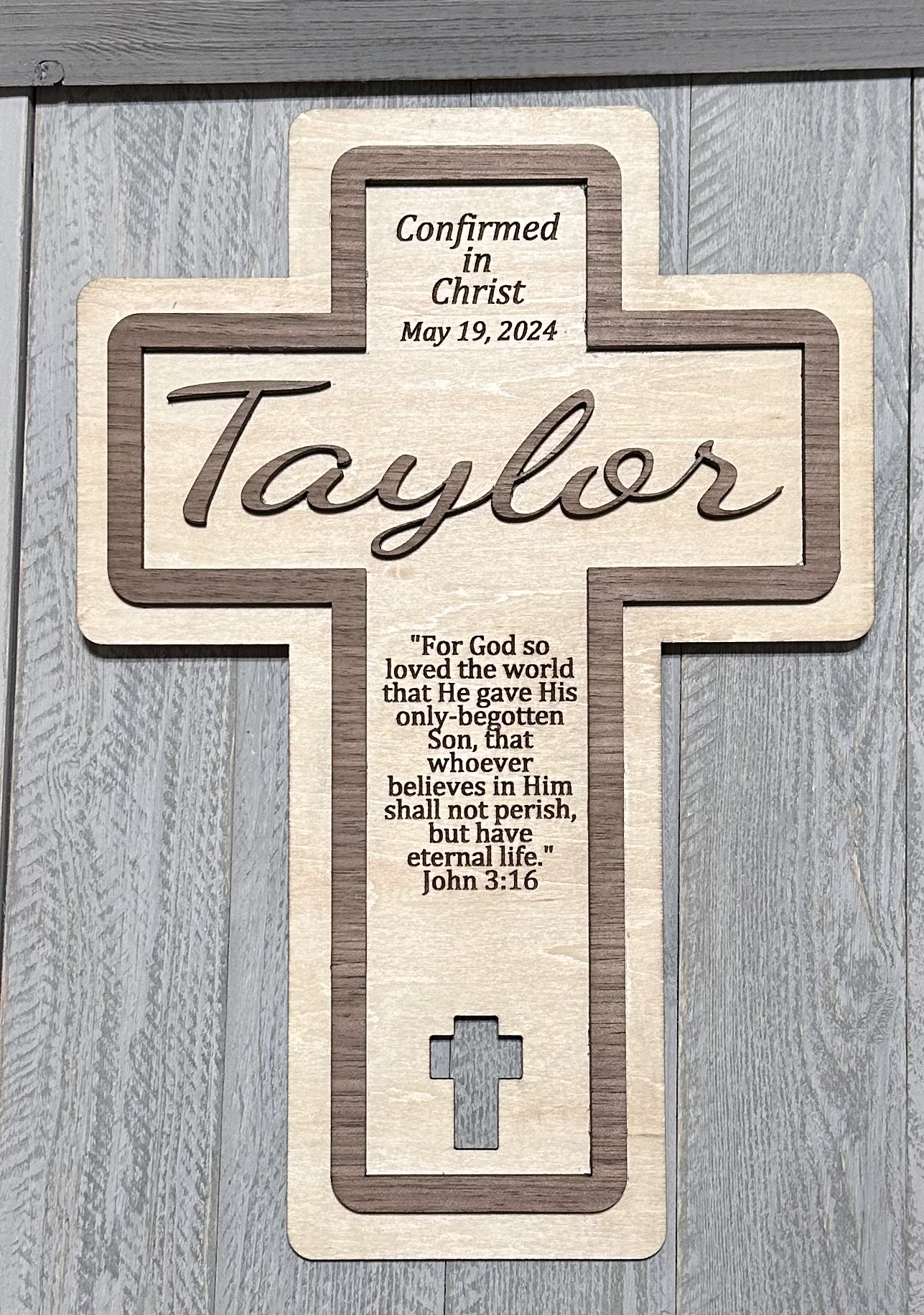 Wooden Confirmation Cross