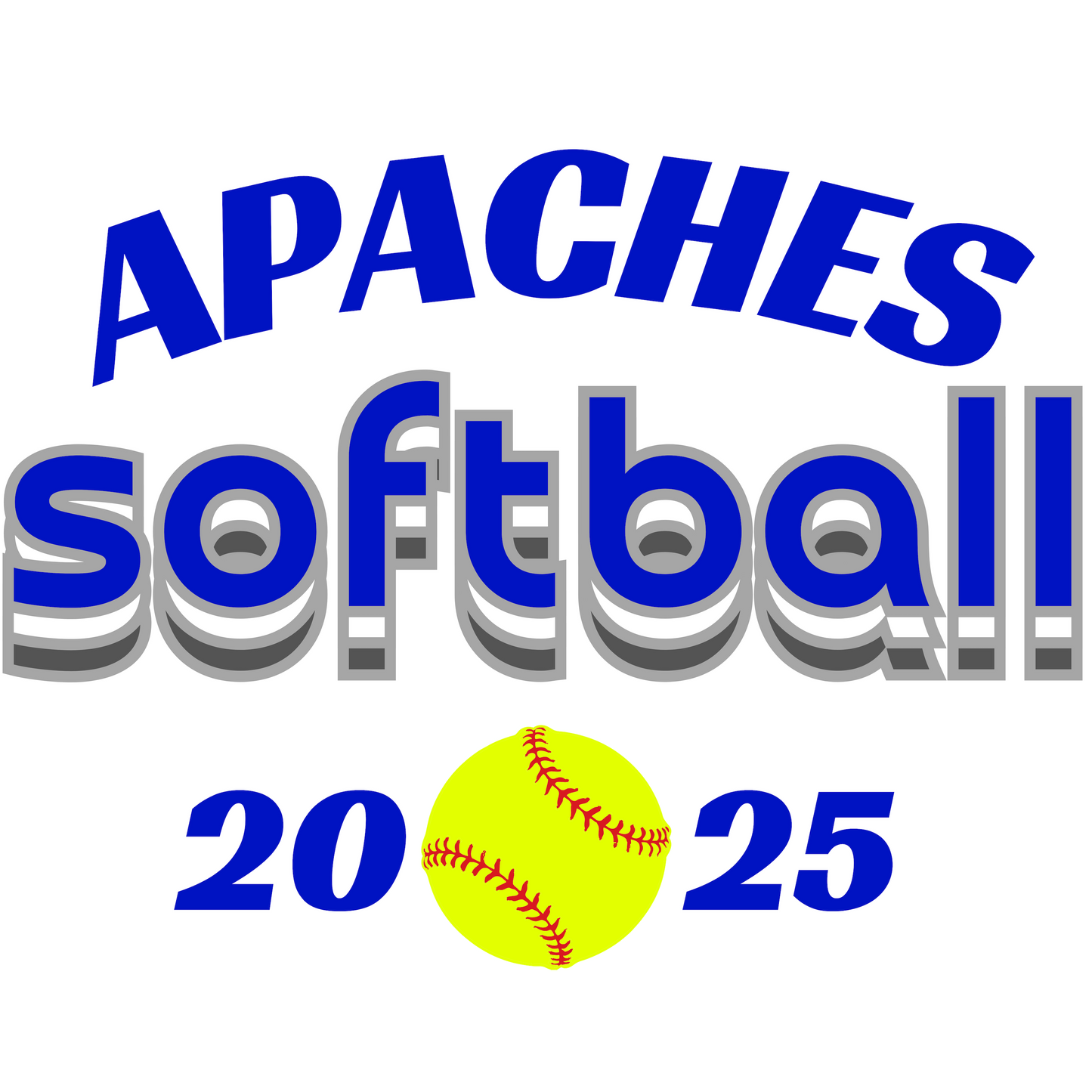 Apaches Softball Fan Gear - Design 1