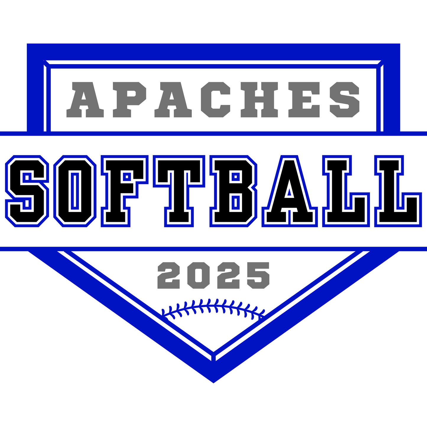 Apaches Softball Fan Gear - Design 2