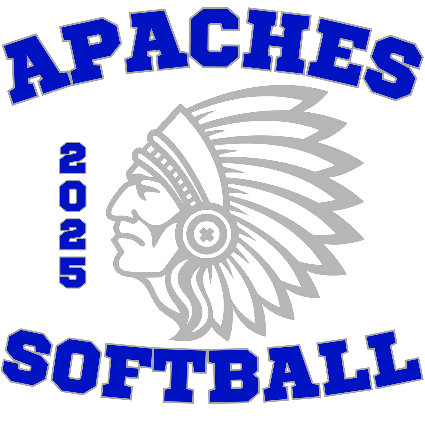 Apaches Softball Fan Gear - Design 3